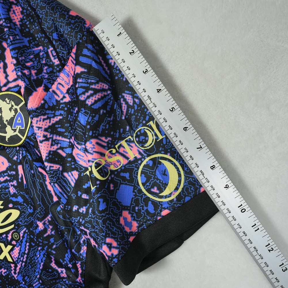 Nike Club America 2024 Pre-Match Jersey Mens XL Blue Pink Floral CD4230-496 - Picture 7 of 8